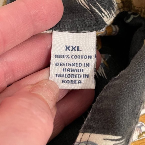 Joe Kealuha’s Reyn Spooner Mens Hawaiian Shirt 2XL Black Car Print Short Sleeve - Picture 7 of 9